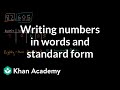 Writing Numbers in Words and Standard Form