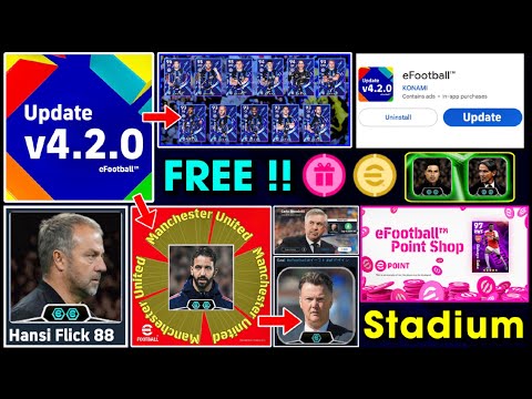 eFootball™ 2025 v4.2.0 Release Date 🤩🔥 New Premium Club Packs, New Stadium, Official Updates