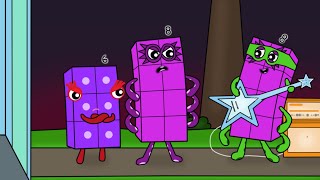 Stop it Octonaughty, don't play guitar in front of Numberblocks 6 house again