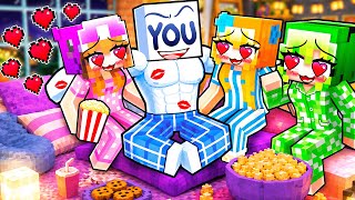 YOU KISSED Your CRUSH At A SLEEPOVER In Minecraft!