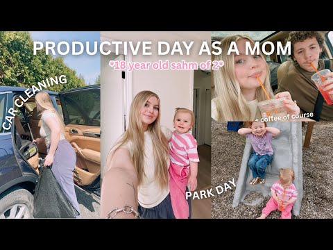PRODUCTIVE DAY AS A MOM!!✨ Getting my car back after a crash, cleaning, park day + more!