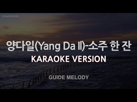 [짱가라오케/노래방] 양다일(Yang Da Il)-소주 한 잔 (Melody) [ZZang KARAOKE]