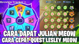 CARA DAPAT SKIN MEOW JULIAN & PENJELASAN SKIN LESLEY MEOWKIN - MOBILE LEGENDS