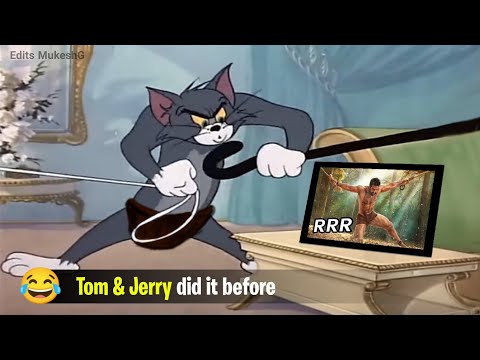 When RRR Movie Scenes Performed by Tom & Jerry ~ Edits MukeshG