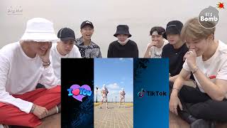 BTS REACTION ON DANCE 😂👌😍 #bts #blackpink #kpop #viral