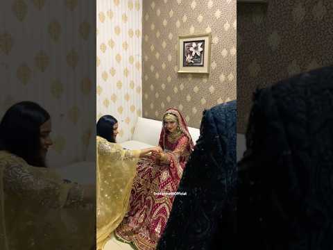 First look of bride groom pakistani wedding 1st look of bride 1st look #shorts