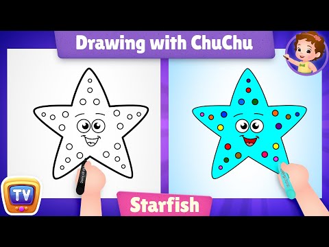 How to Draw a Starfish - More Drawings with ChuChu - ChuChu TV Drawing Lessons for Kids