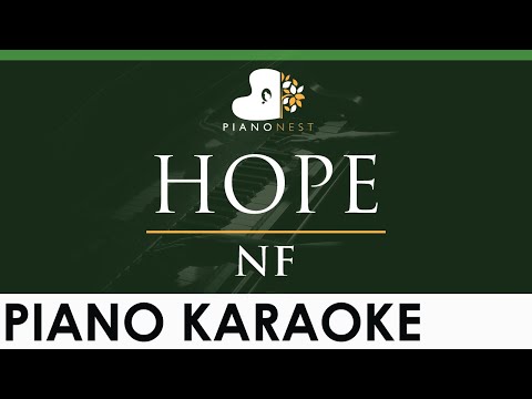 NF – HOPE – LOWER Key (Piano Karaoke Instrumental)