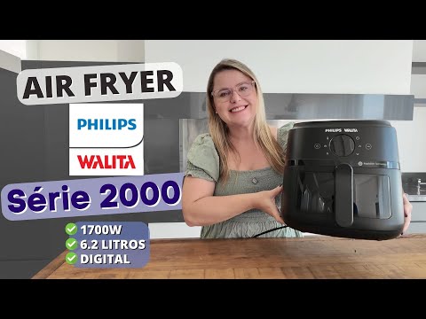 Fritadeira Airfryer Philips Walita Digital Série 2000 XL 1700W com 6,2 litros de capacidade