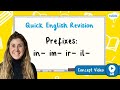 Understanding Prefixes: in, im, ir, and il