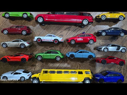 Limousines, Porsche. Lamborghini and other super car miniatures