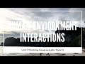 Sustainability and Cultural Ecology Concepts