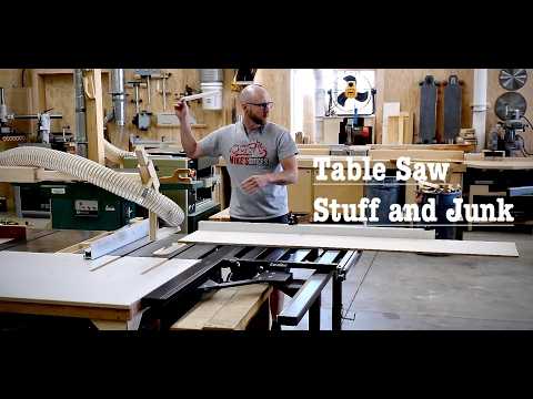 Table Saw install, tune up, slider, out feed