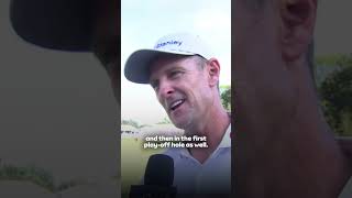 When Justin Rose beat J.J. Spaun in the 2025 FedEx St. Jude Championship! 🏆