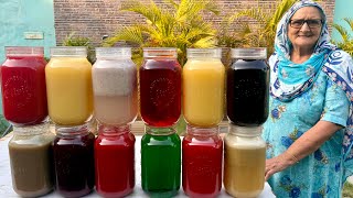 COLOURFUL FRUIT JUICES | Summer Health Drink | Natural Refreshing Fresh Juice