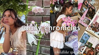 daily chronicles: trying journaling again🌷keeping that childlike spark🧚solo date in the park🦢