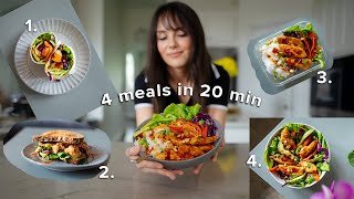 My fastest “low effort” meal prep - thai chicken 4 ways
