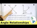 Angles: Vertical, Complementary, and Supplementary
