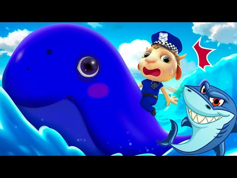 Saved by a Huge Monster🐳🦈🚣‍♂️ Raft fishing in the ocean🐳🦈🚣‍♂️ Sharks are attacking us!