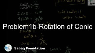 Problem1b-Rotation of Conic