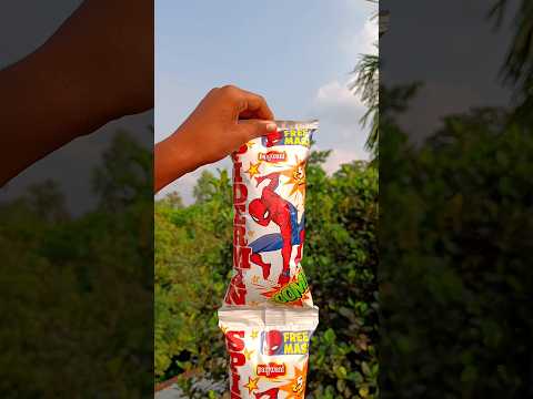 SPIDER MAN KURKURE GIFTS 💥😱 #shorts #youtubeshorts #trending
