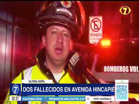 Dos fallecidos en Avenida Hincapié