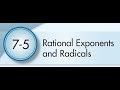 Exploring Rational Exponents and Radicals
