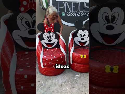 Convierte llantas usadas en verdaderas obras de arte ❤️