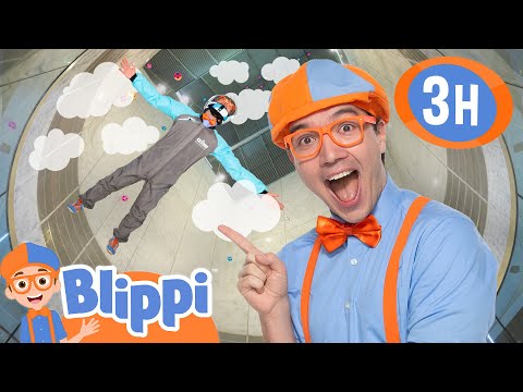 Can Blippi Fly? 🤯 Watch Blippi Soar at Indoor Skydiving! | Fun Educational Video for Kids