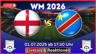 🔴England vs. DR Kongo | Sechzehntelfinale | England vs. DR Congo FIFA WM 2026  Talk & Reaktionen