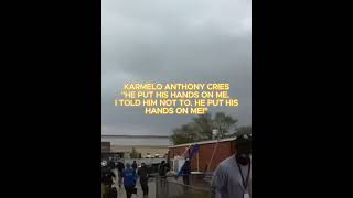 KARMELO ANTHONY BREAKS DOWN AFTER HE IS ARRESTED #karmeloanthony