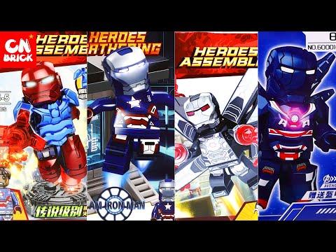 Lego All Iron Patriot War Machine Legion Minifigures Collection ep1