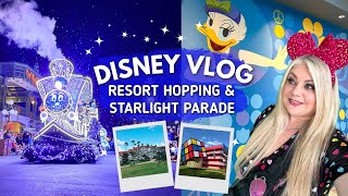 WALT DISNEY WORLD VLOG 🏰 Disney Starlight: Dream the night away parade and Resort Hopping