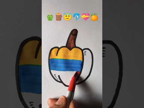 Satisfying Art 🫑🪵😇🐬💝🍊 #viralvideo #art #trending #shorts #shortsfeed #satisfying #drawing #painting