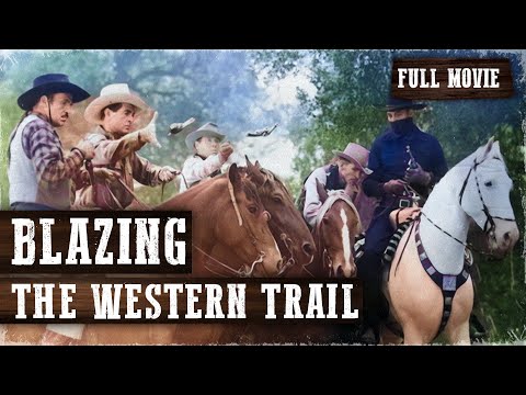 BLAZING THE WESTERN TRAIL | Charles Starrett | Full Western Movie | English | Wild West | Free Movie