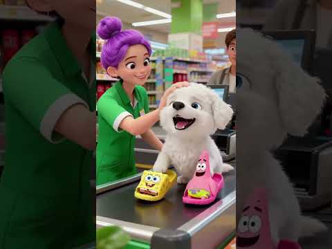 Cute Dog's Slipper Match-Up Challenge! SpongeBob SquarePants vs. Patrick Star!❤️💖