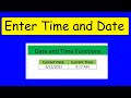Excel Date and Time Functions