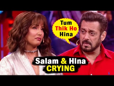 Bigg Boss 18 Today Episode Promo Salman Khan Crying Emotional when Meet Hina Khan #bb18