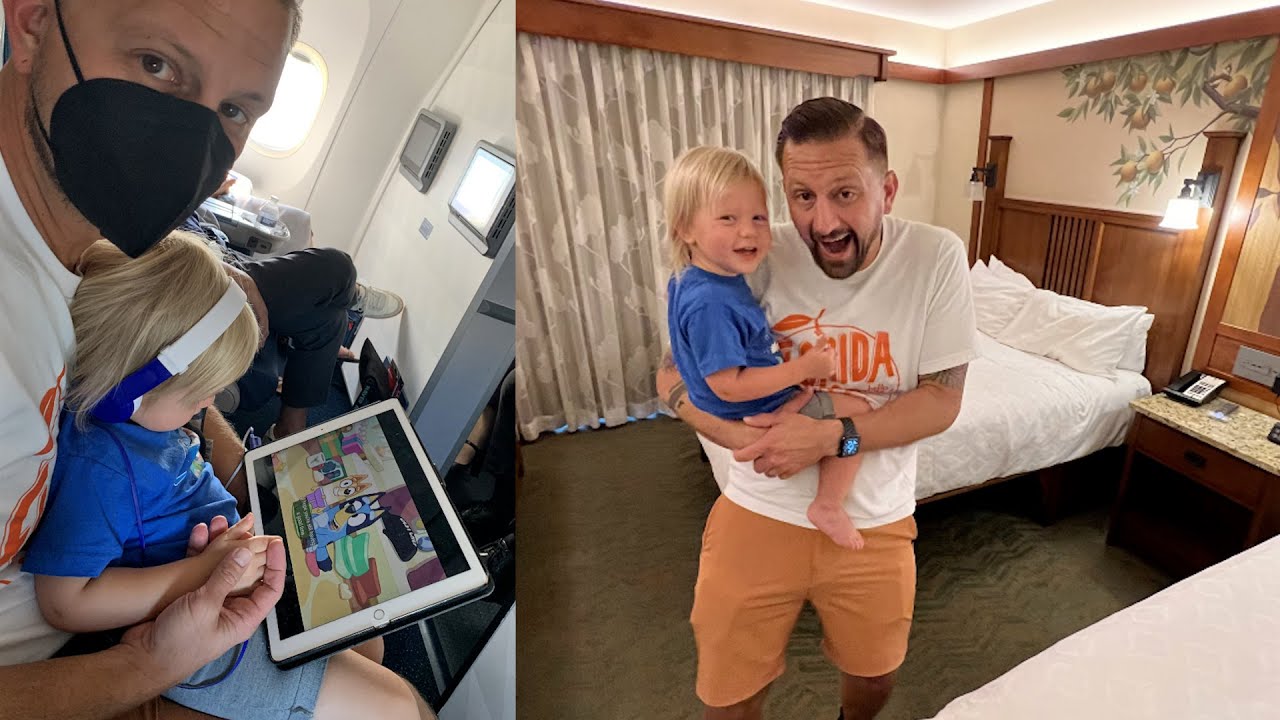 We Went To California! Travel Day, First Airplane Ride, Grand Californian Room Tour & What We Ate! The Tim Tracker