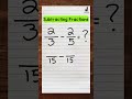 Subtracting Fractions with Unlike Denominators