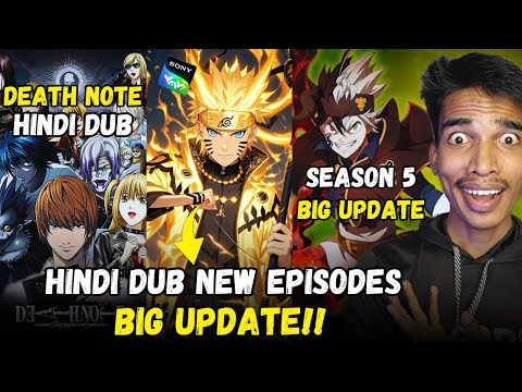 😍Death Note Hindi Dub On Anime T!! Naruto Shippuden Hindi Dub New Episodes | Black Clover Season 5🤯
