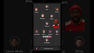 Southampton Away predicted line up! #arsenal #arsenalfc #gunners #awaydays #coyg #afc #shorts