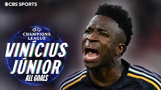 Vini Jr. ALL GOALS in the Champions League | INSANE GOLAZOS from Real Madrid's Brazilian SUPERSTAR🇧🇷