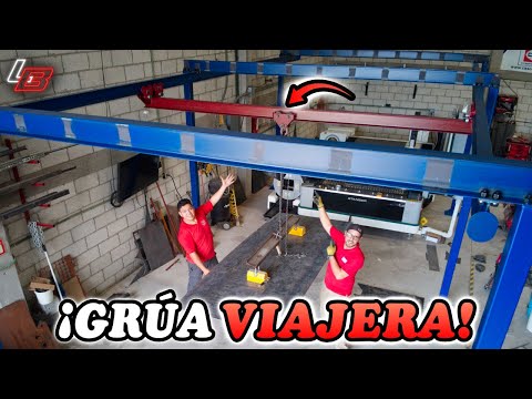 🏗️Construimos una GRUA VIAJERA para el taller!💥