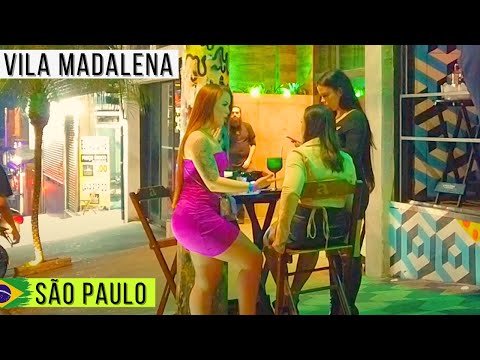 🇧🇷 VIDA NOTURNA, VILA MADALENA 2024 | São Paulo | Brasil【 4K UHD 】Walk tour in 4k