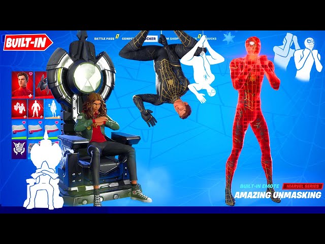 Spider-Man 'No Way Home' doing All Built-In Emotes シ