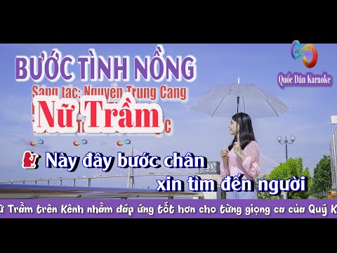 Karaoke Bước Tình Hồng | Disco | Tone Nữ Trầm (C,Tp:123) | Quốc Dân Karaoke