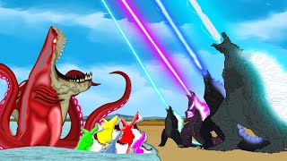 Evolution of Godzilla & Sea Monsters Legend: Monsters Size Comparison
