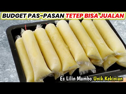 TIAP HARI PANEN CUAN! BUDGET PAS-PASAN TETEP BISA JUALAN! Es lilin Mambo Tape Susu Unik Ide Bisnis