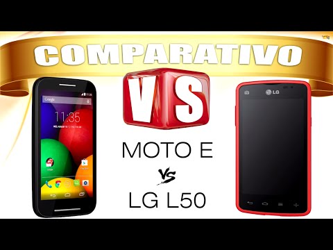 (PORTUGUESE) COMPARATIVO: Moto E vs LG L50 sporty ( Celular10 )